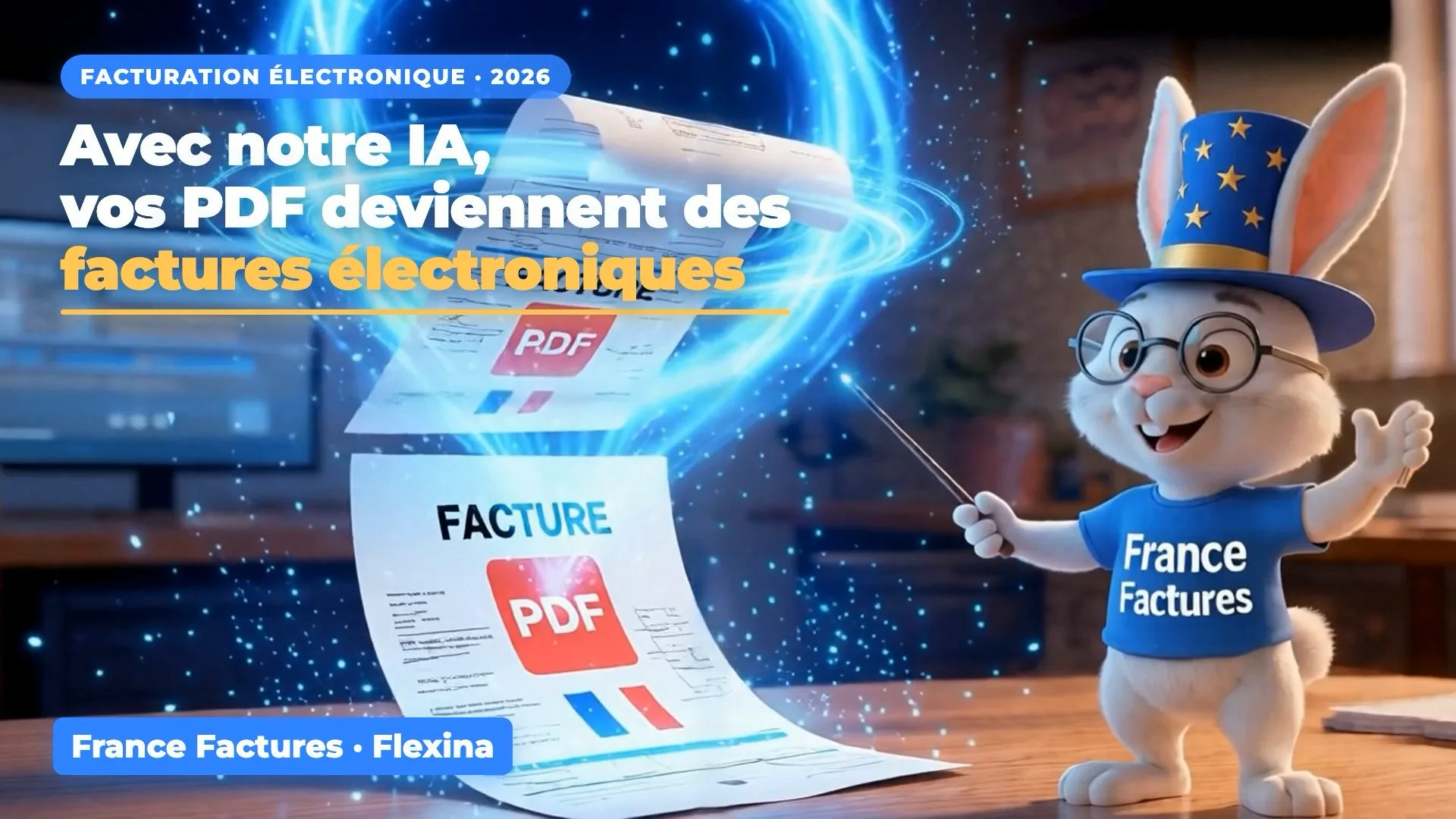 Vidéo France Factures : conversion de PDF en factures électroniques par IA
