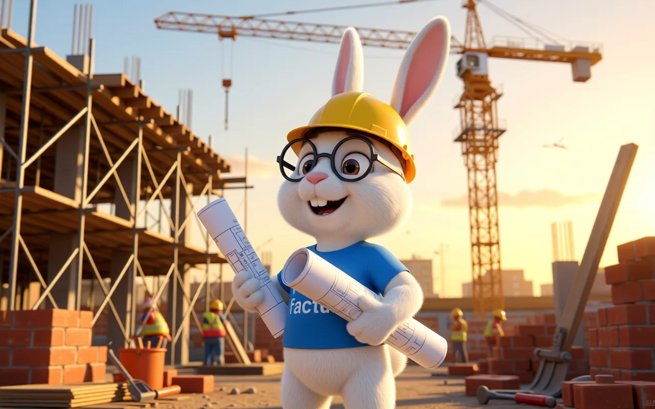 Mascotte lapin France Factures, facturation électronique pour les artisans du BTP