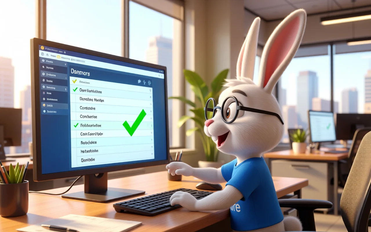 Lapin mascotte France Factures illustrant : Pratique — Réception obligatoire pour toutes les entreprises le 1er septembre 2026