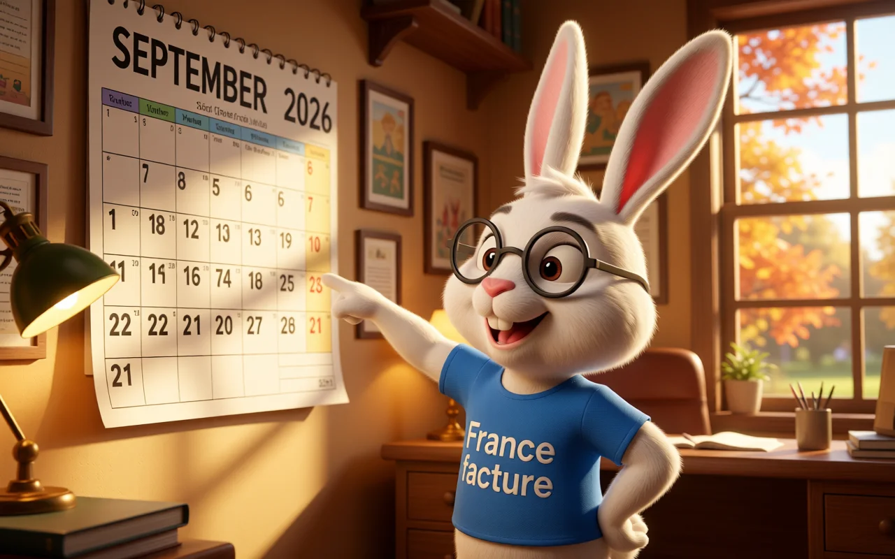 Mascotte lapin France Factures illustrant : Facturation électronique obligatoire 2026-2027 : le guide complet pour les TPE/PME