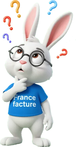 Mascotte France Factures, le lapin de Flexina pour la facturation électronique